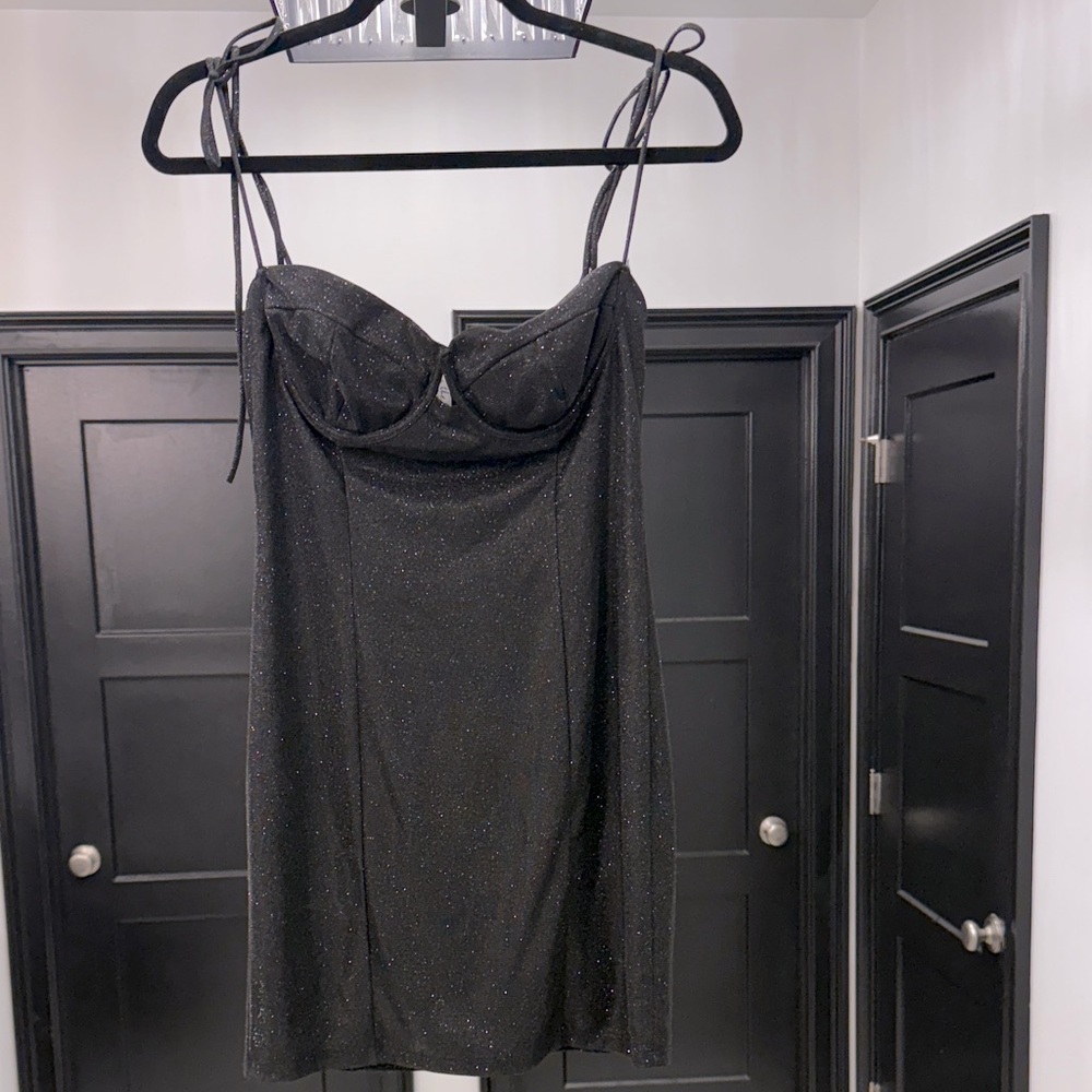 Lucy In the Sky Sparkling Black Dress